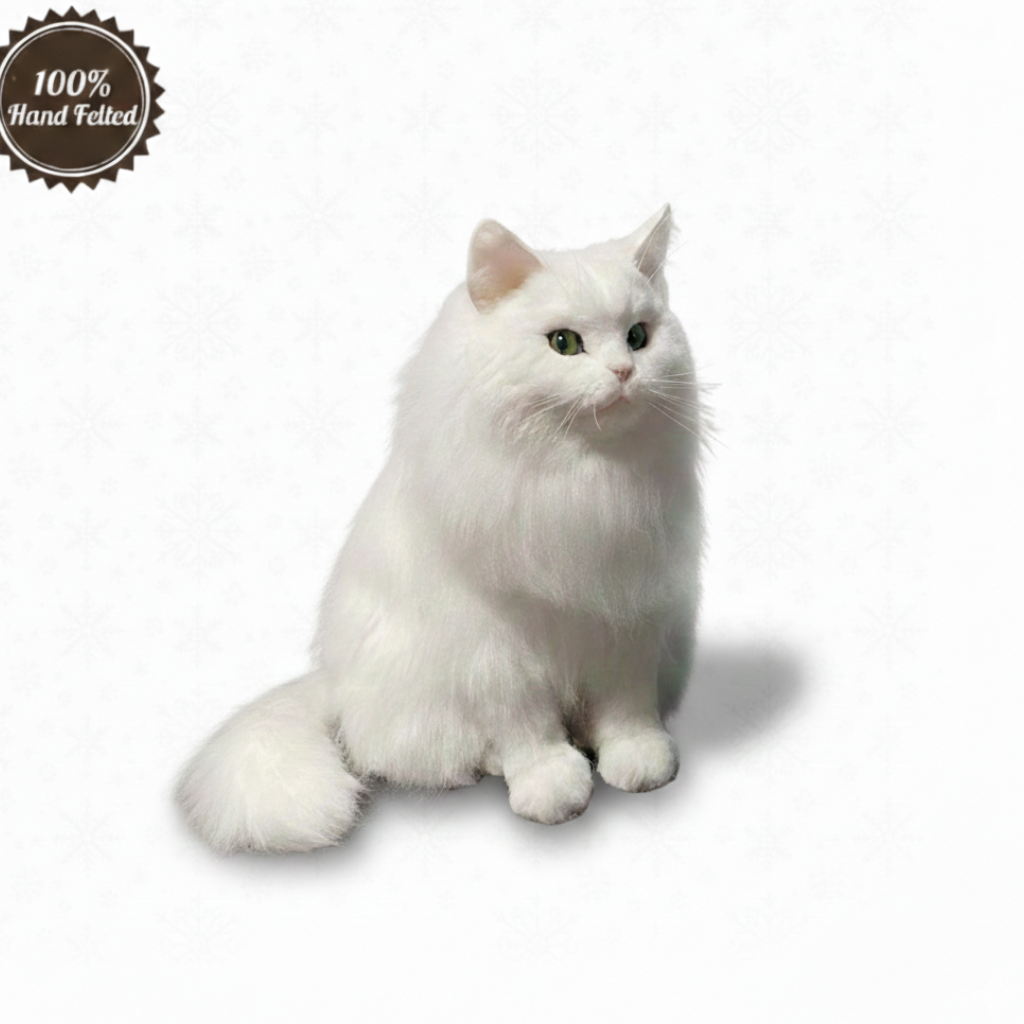 Custom 3D Felt Cat Sculptures - Realistic Cat Replicas From Photos