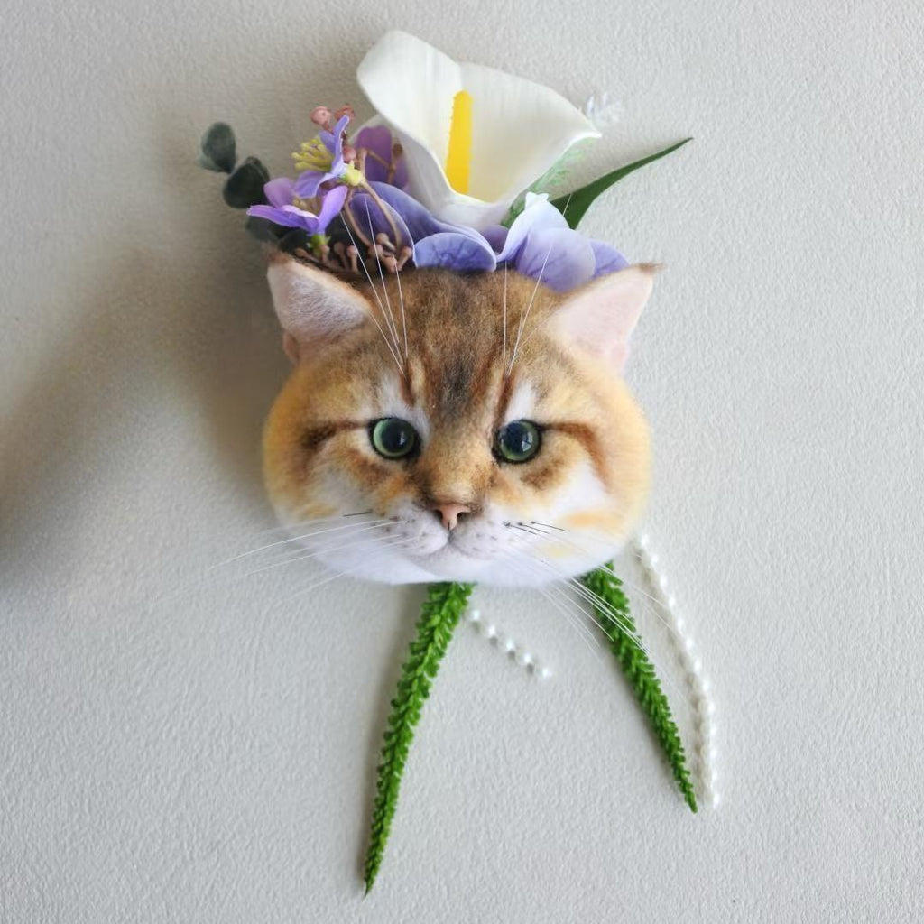 Custom Pet Wedding Brooches - Personalized Dog & Cat Boutonnieres