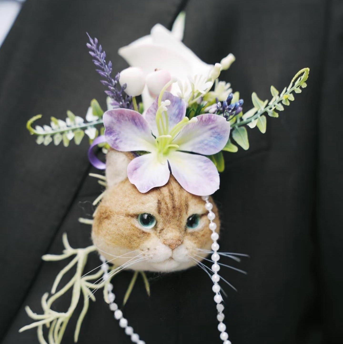 Custom Pet Wedding Brooches - Personalized Dog & Cat Boutonnieres