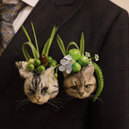 Custom Pet Wedding Brooches - Personalized Dog & Cat Boutonnieres